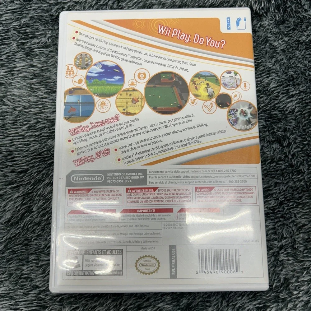 Nintendo Wii Play Video Game Complete with Manual Tested